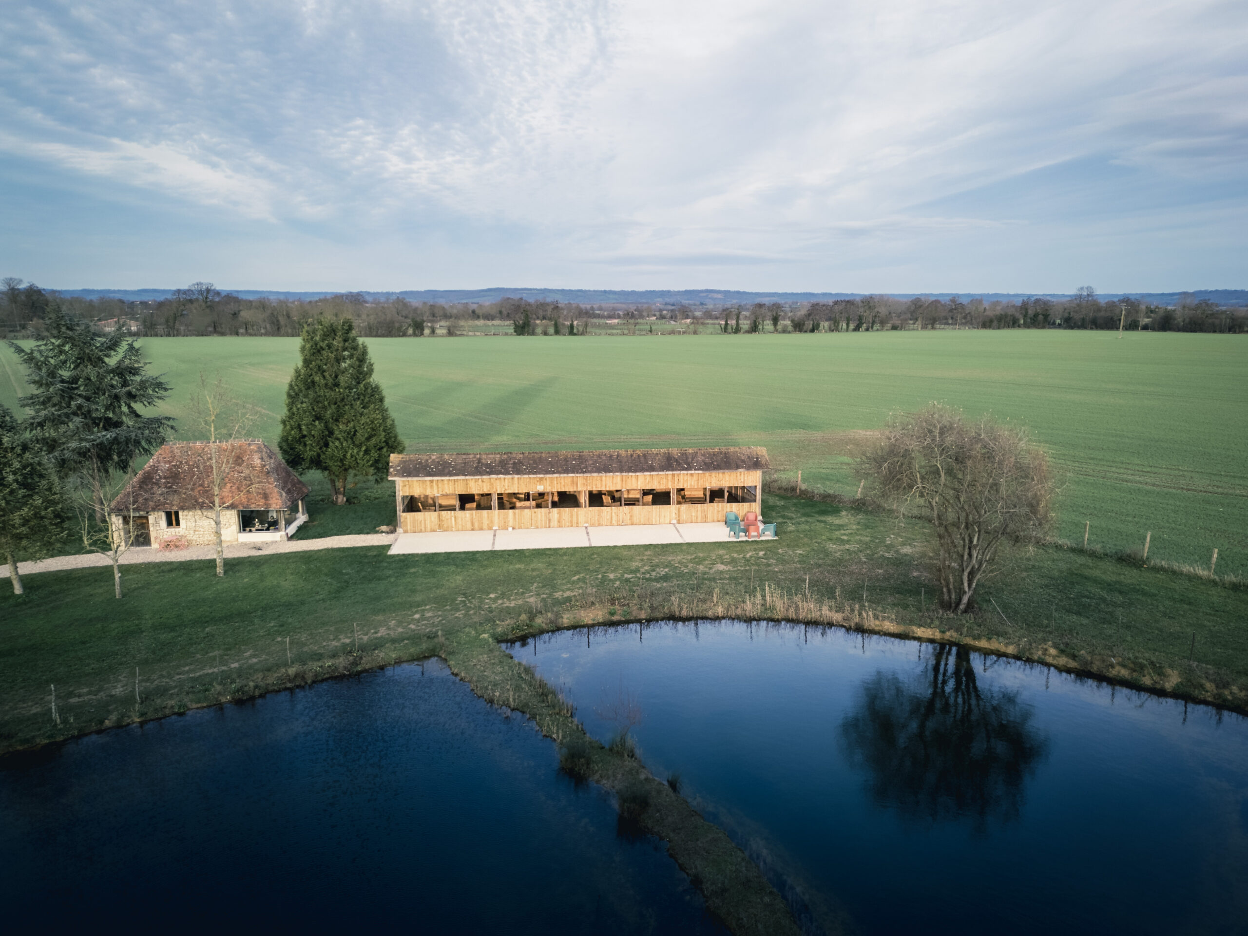 photo vue drone volière